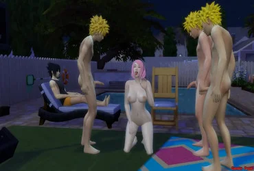 Sakura Fodida Pelos Clones De Naruto Gangbang Na Frente De Sasuke S. Netorare