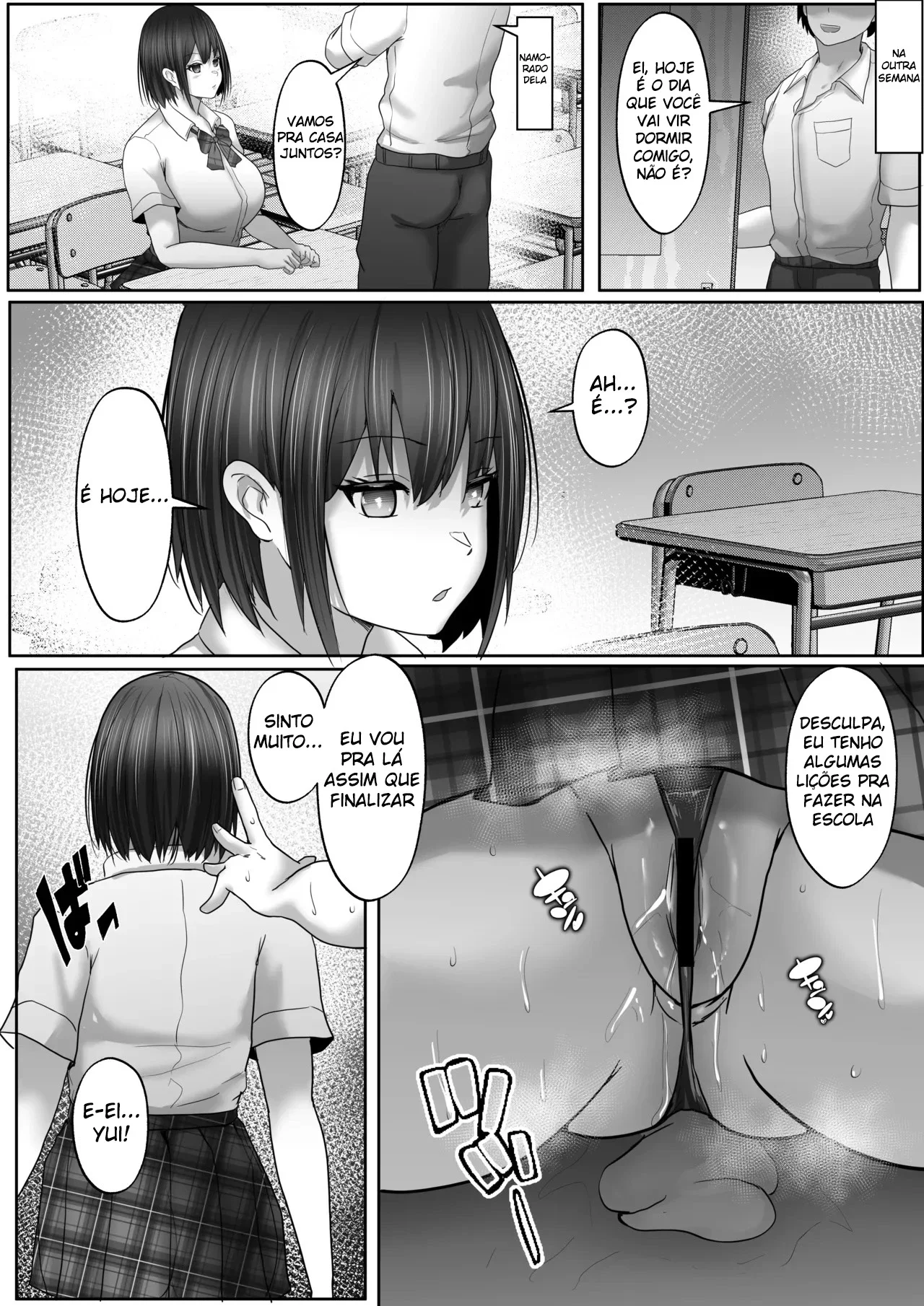 Sex Hijoukin Koushi 1 Kareshi Hitosuji Datta Kyonyuu Joshikousei O Kokoro Made Netotte Nakadashi! - pagina 67