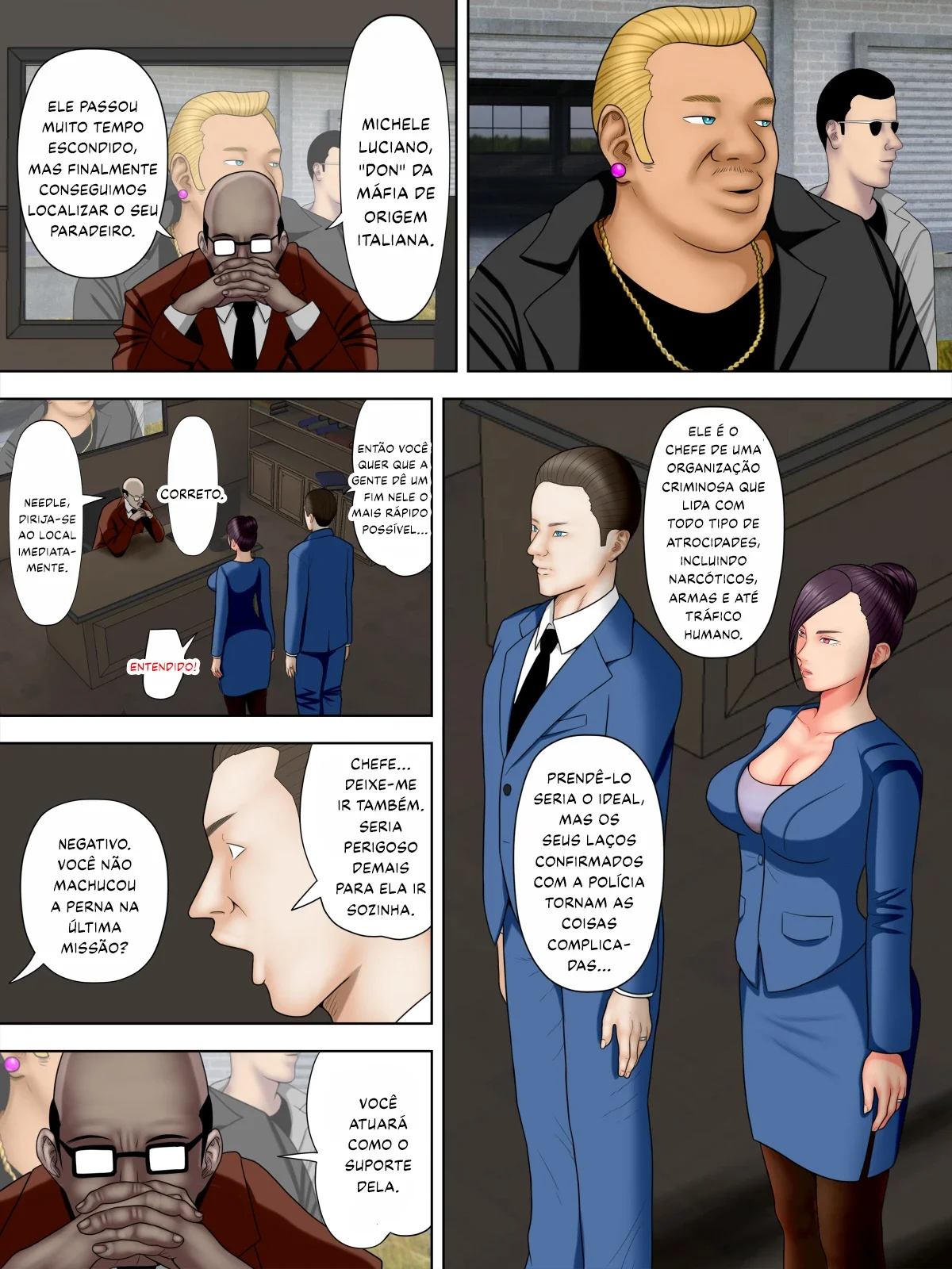 Hitozuma Spy To Mafia No Musuko 1 ~Kuro Gal Keisatsukan Hen~ - pagina 8