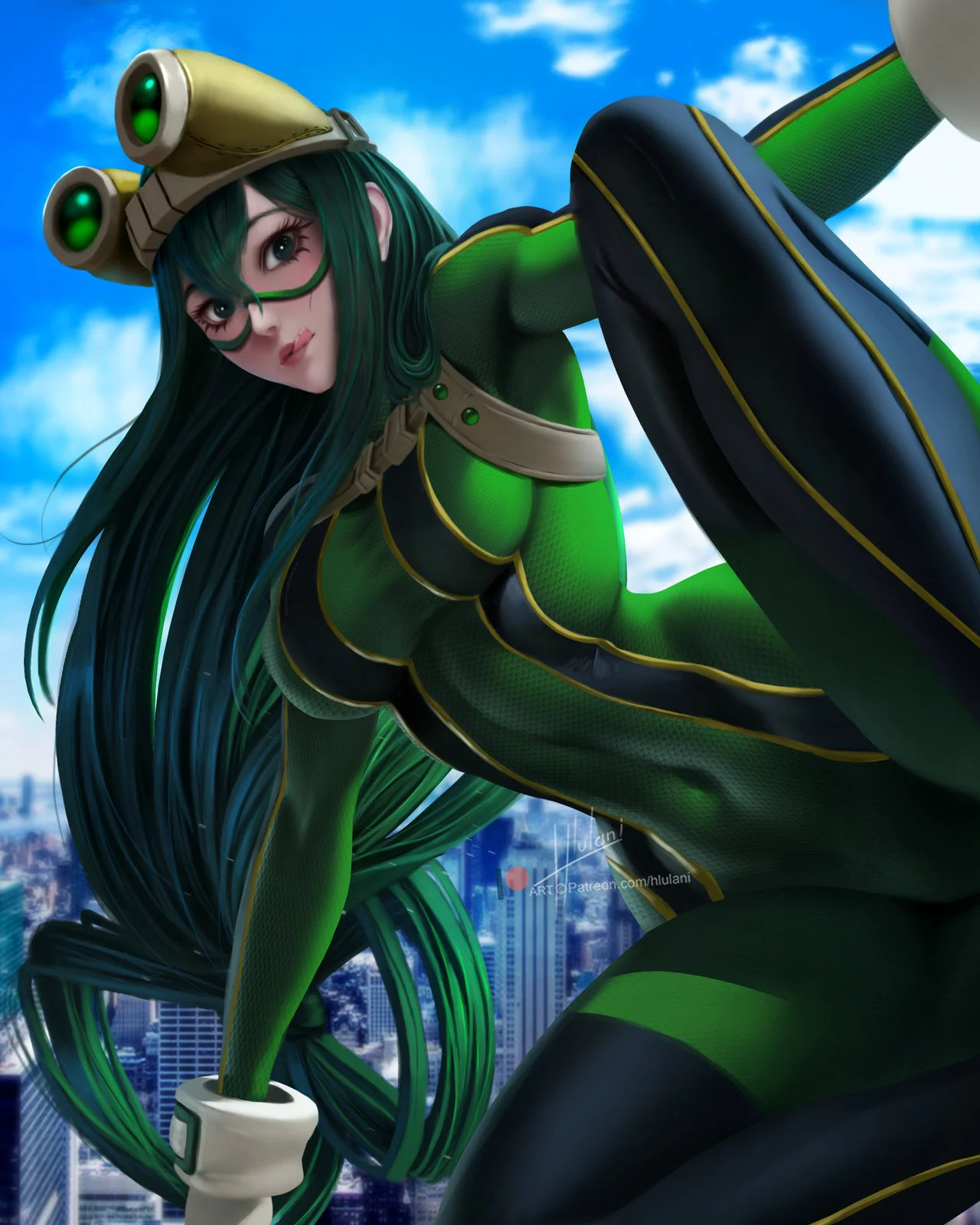 Tsuyu Asui Com As Pernas Aberta