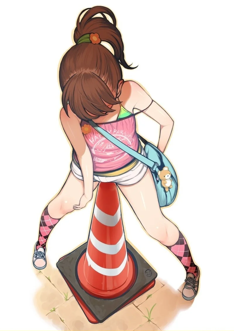 Loli Com Tesão Se Estrepando No Cone