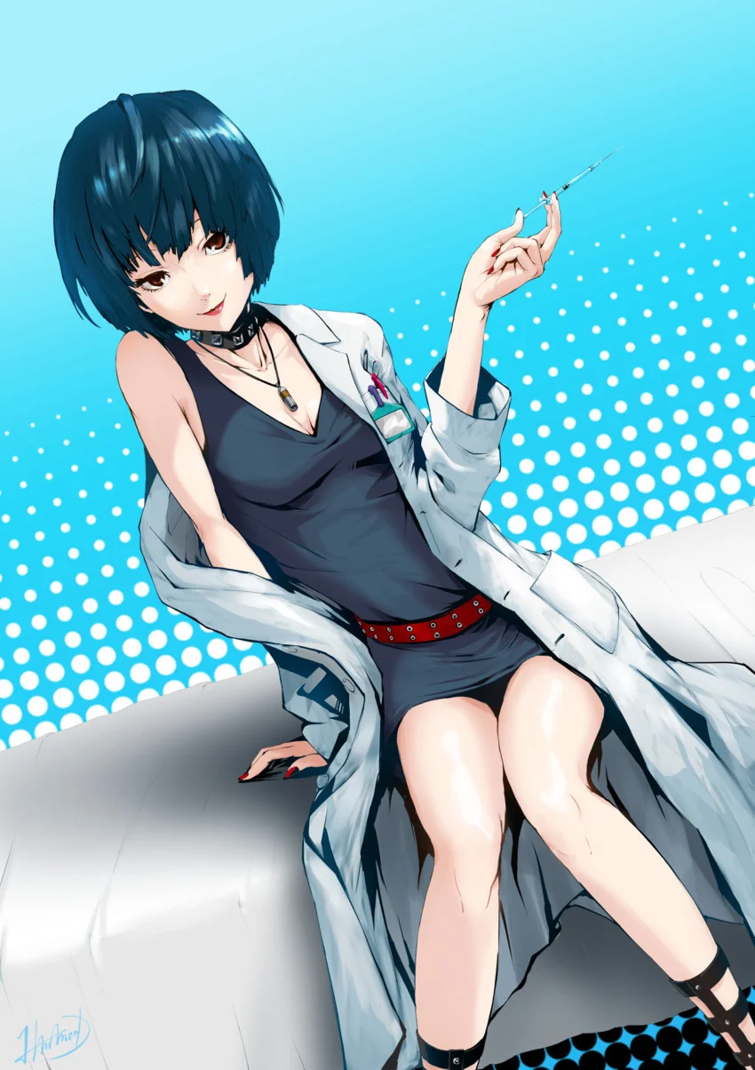 Tae Takemi Com Uma Siringa Na Mão