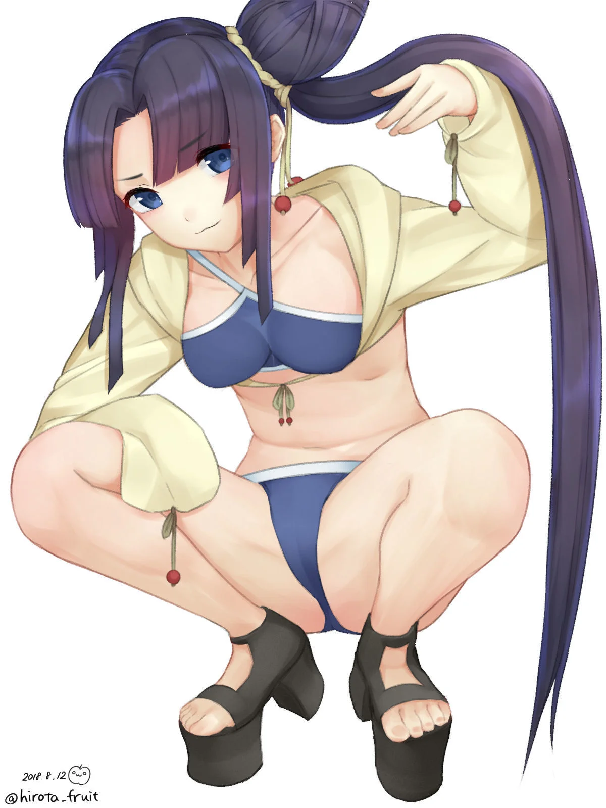 Ushiwakamaru Abaixada De Pernas Aberta