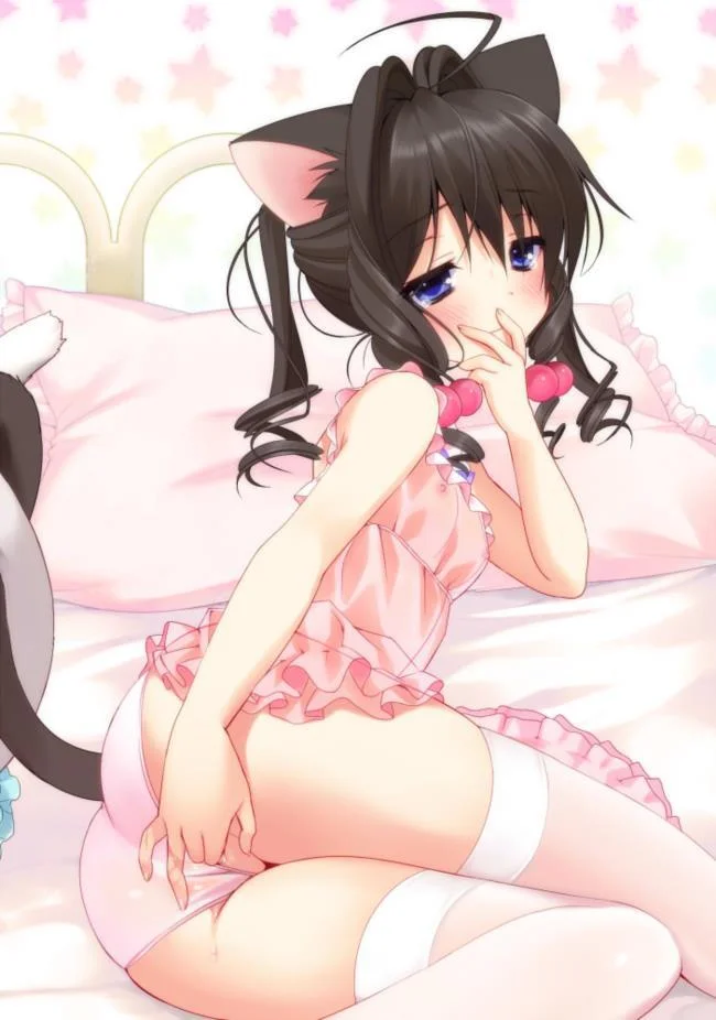 Loli Neko Com Os Dedos Enfiados No Xibiu