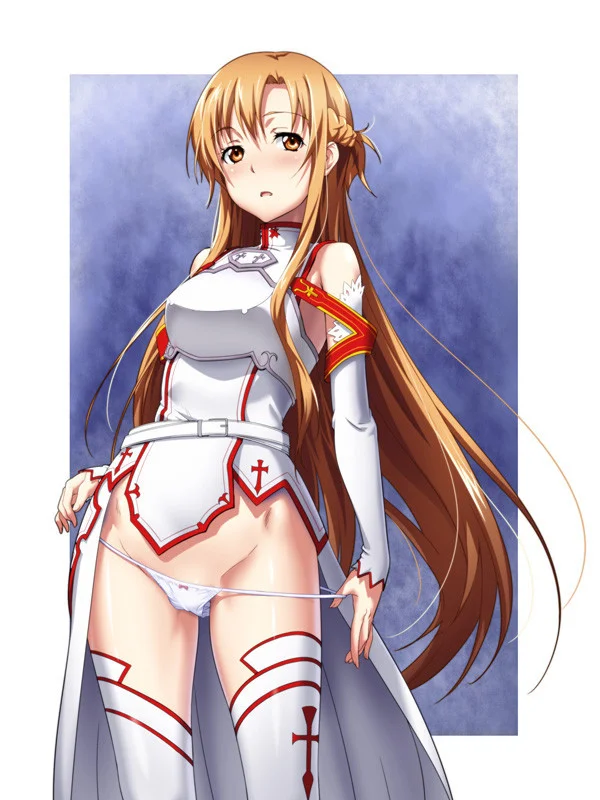 Asuna Yuuki Tirando Sua Calcinha