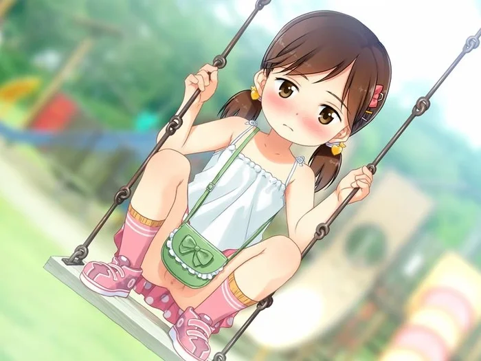 Loli Mostrando A Xana No Parquinho