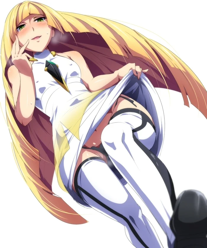 Pokemon - Lusamine Levantando Seu Vestido