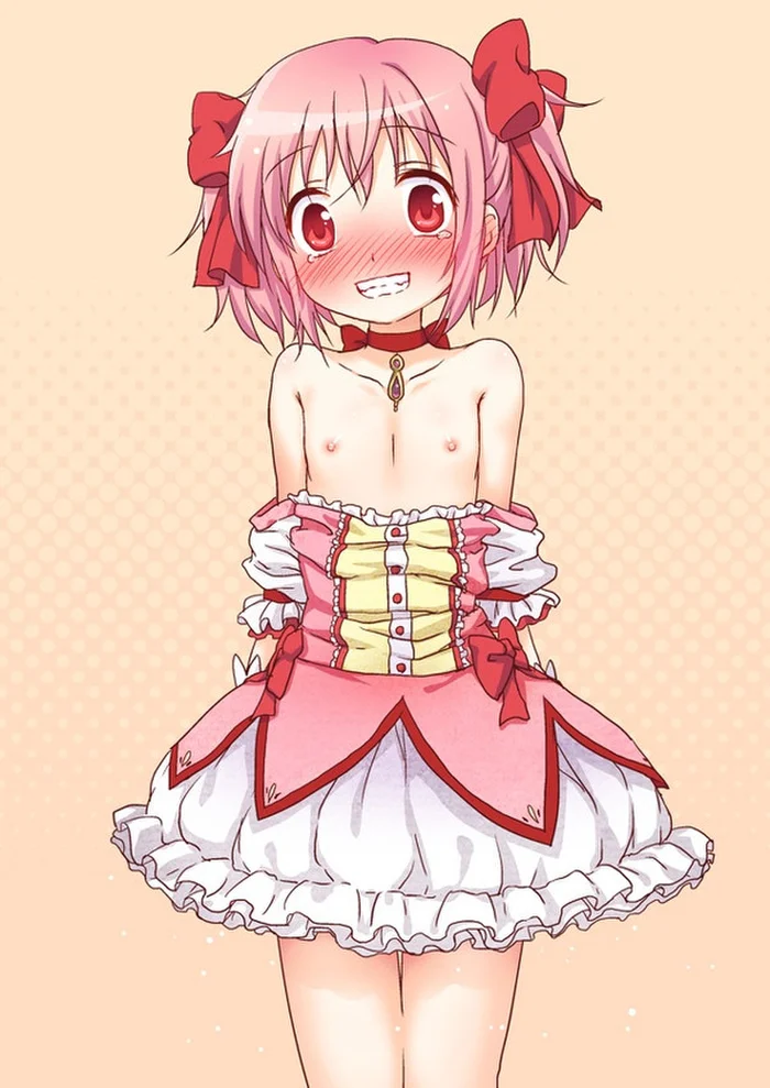 Madoka Kaname Mostrando Seus Peitinhos
