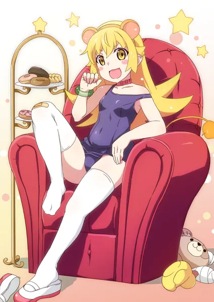 Shinobu Com Maiô Escolar