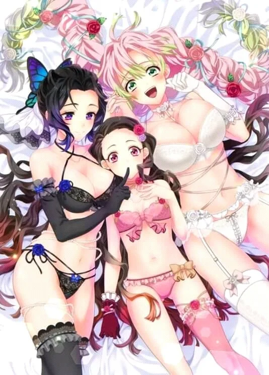 Shinobu, Nezuko E Kanroji Só D Roupa íntima