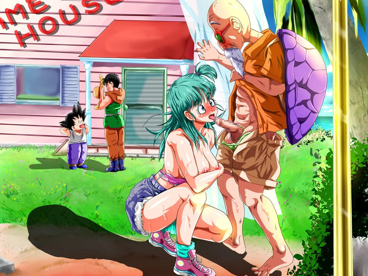Bulma Pagando Um Boquete Pro Mestre Kame