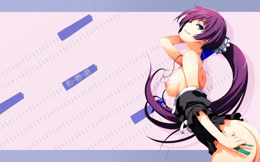 Senjougahara Mostrando As Tetas