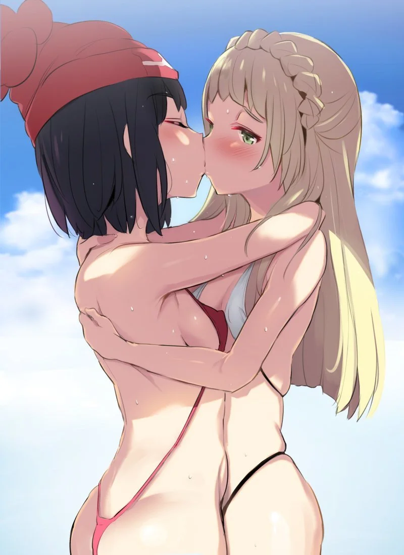 Pokemon - Moon E Lillie Se Beijando