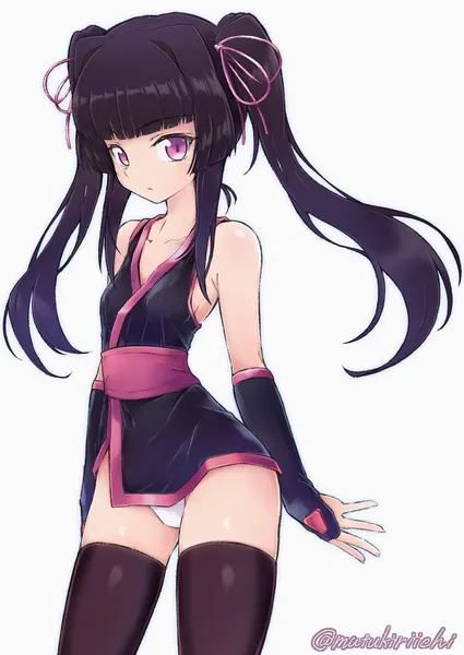 Shirabe Tsukuyomi Mostrando A Calcinha
