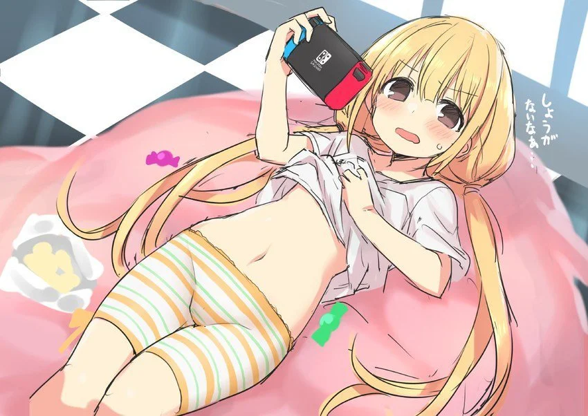 Loli Fofa Jogando Com Seu Nintendo Switch