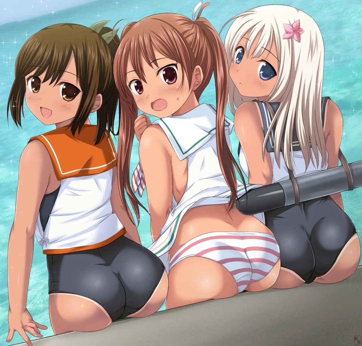 3 Lolis Com Belo Traseiros