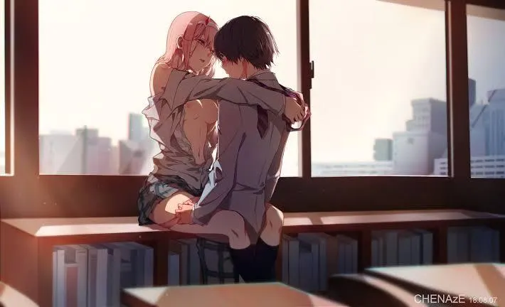 Zero Two E Hiro Fodendo Na Escola